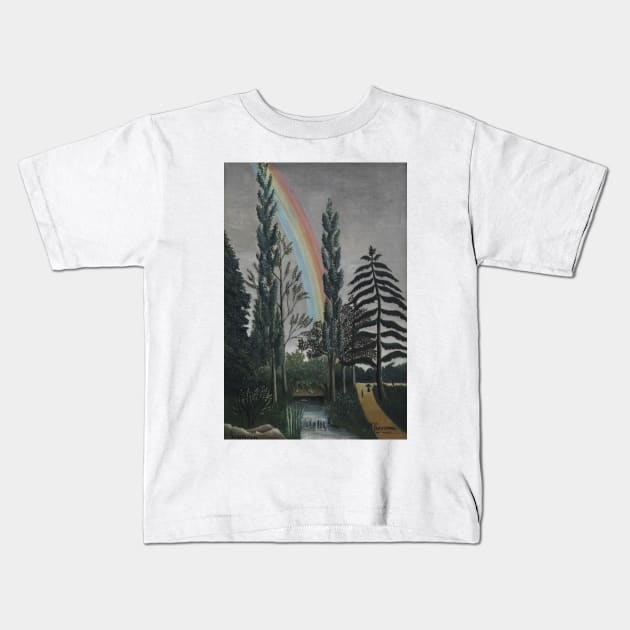 Daumesnil Lake by Henri Rousseau Kids T-Shirt by Classic Art Stall